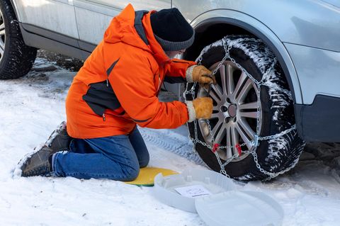 Schneeketten Auto