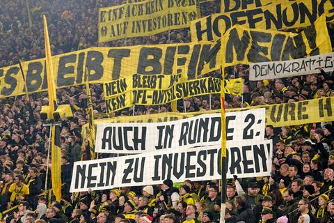 Auf der Südtribüne in Dortmund ist man klar gegen den Investoren-Deal der DFL und hat jetzt die schlimmsten Befürchtungen