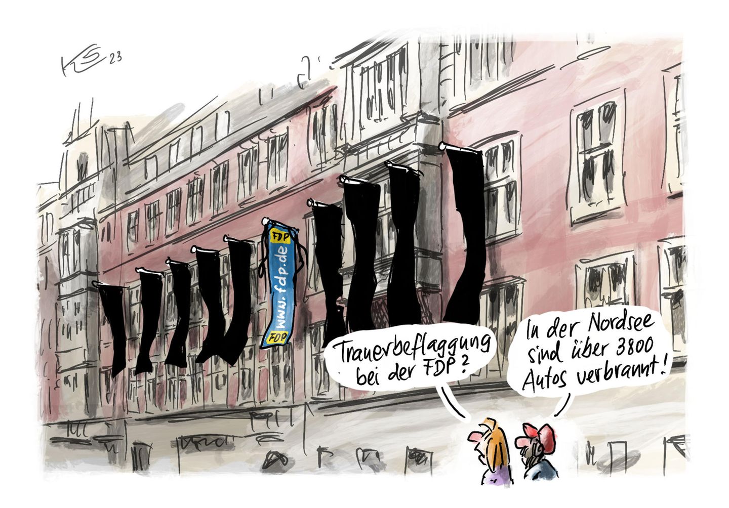 Jahrbuch: Kriege, Krisen und Ampelchaos: Karikaturist Klaus Stuttmann blickt auf 2023 zurück