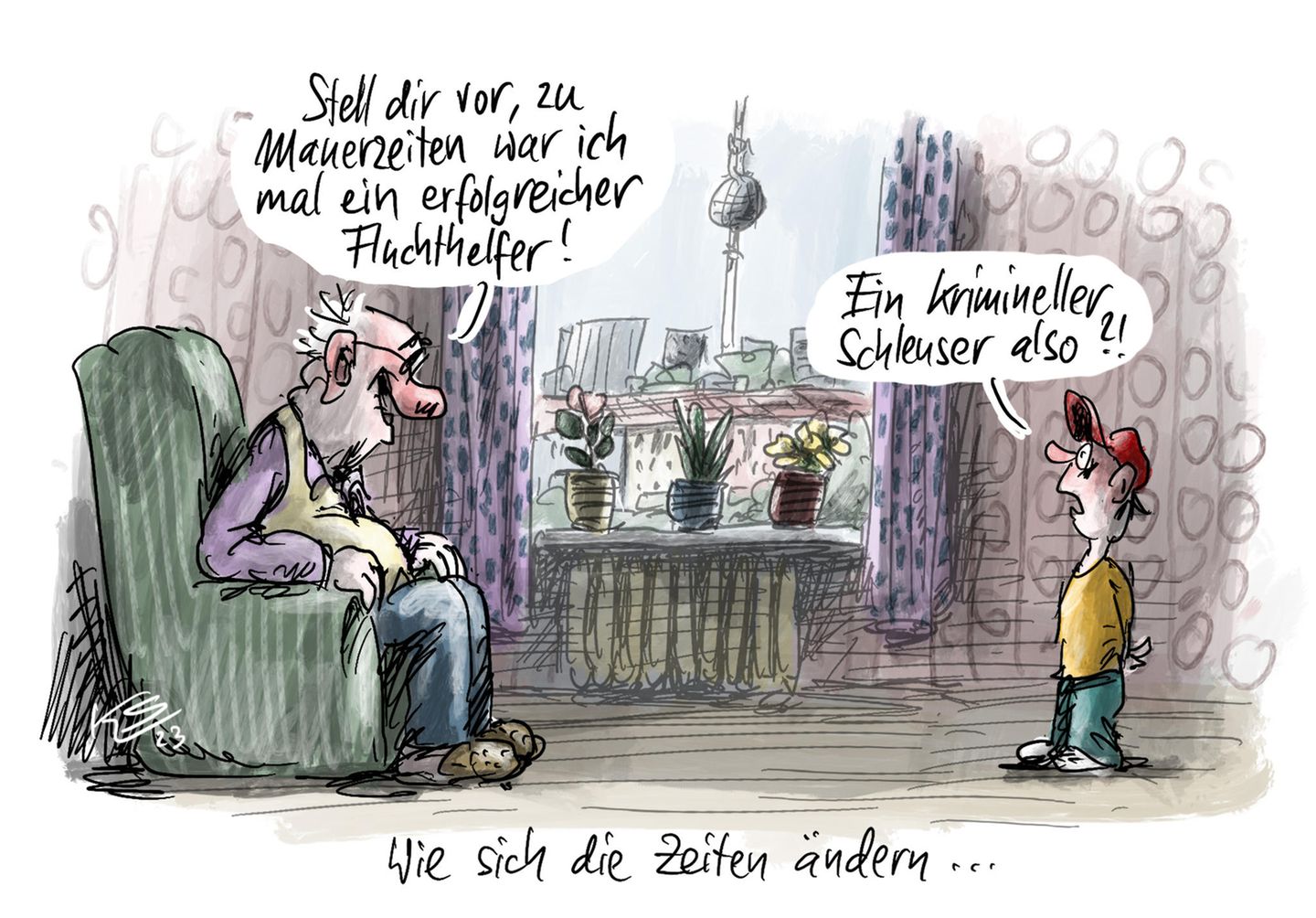 Jahrbuch: Kriege, Krisen und Ampelchaos: Karikaturist Klaus Stuttmann blickt auf 2023 zurück