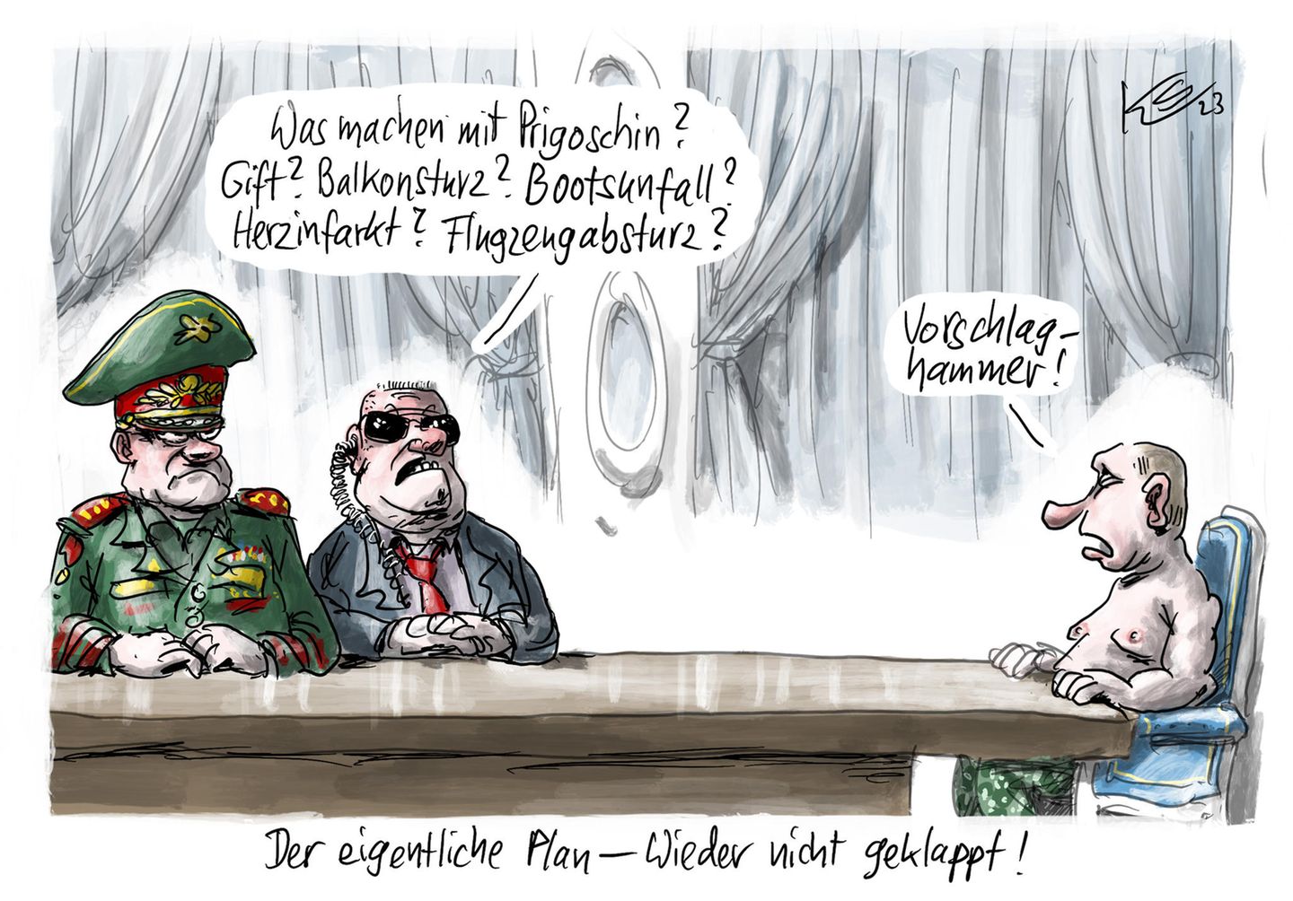 Jahrbuch: Kriege, Krisen und Ampelchaos: Karikaturist Klaus Stuttmann blickt auf 2023 zurück