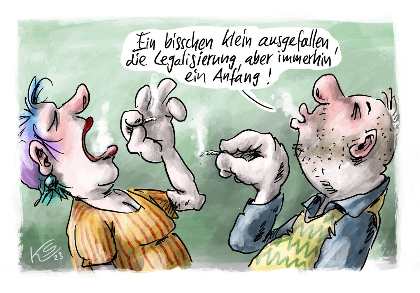 Jahrbuch: Kriege, Krisen und Ampelchaos: Karikaturist Klaus Stuttmann blickt auf 2023 zurück