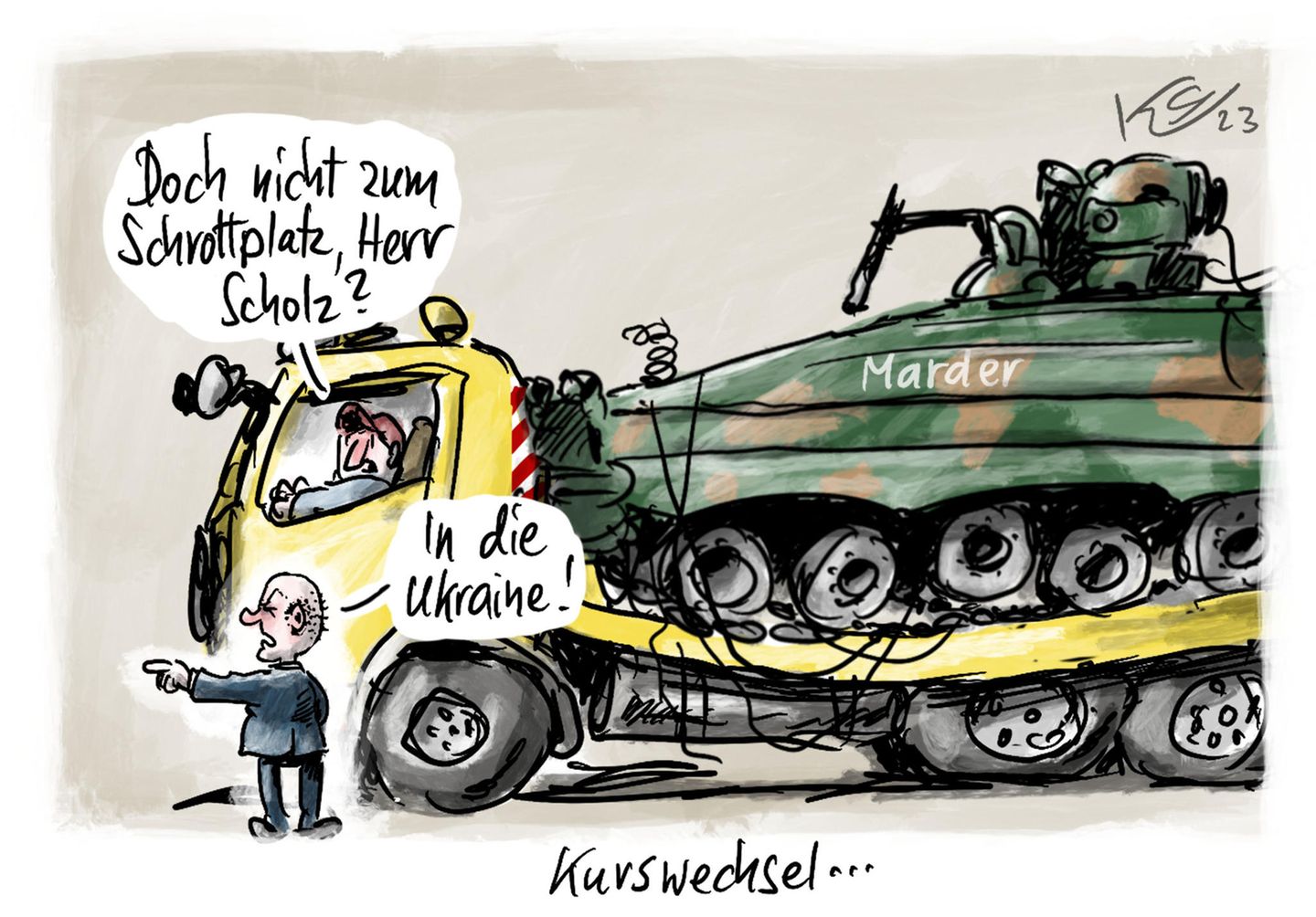 Jahrbuch: Kriege, Krisen und Ampelchaos: Karikaturist Klaus Stuttmann blickt auf 2023 zurück