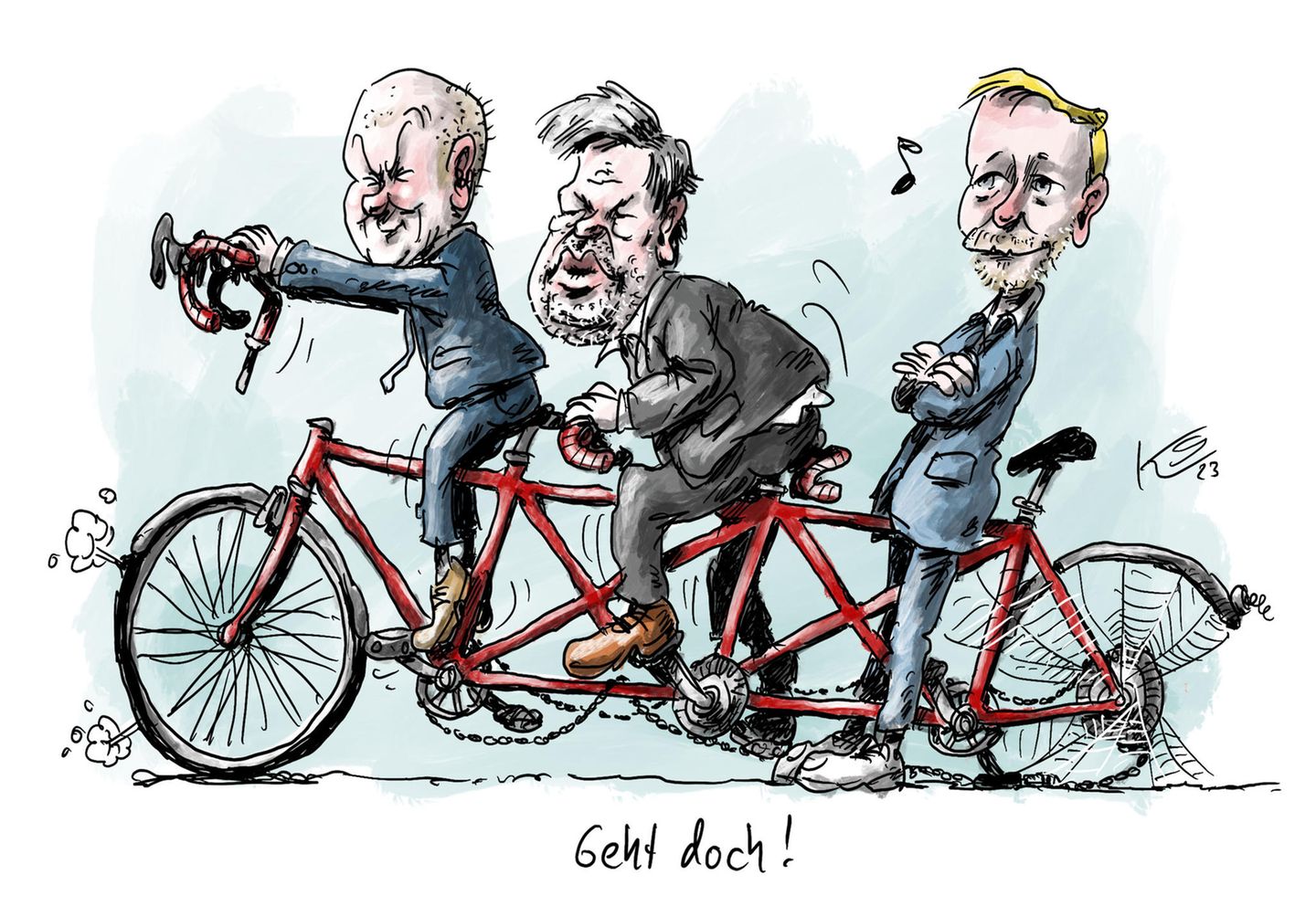 Jahrbuch: Kriege, Krisen und Ampelchaos: Karikaturist Klaus Stuttmann blickt auf 2023 zurück