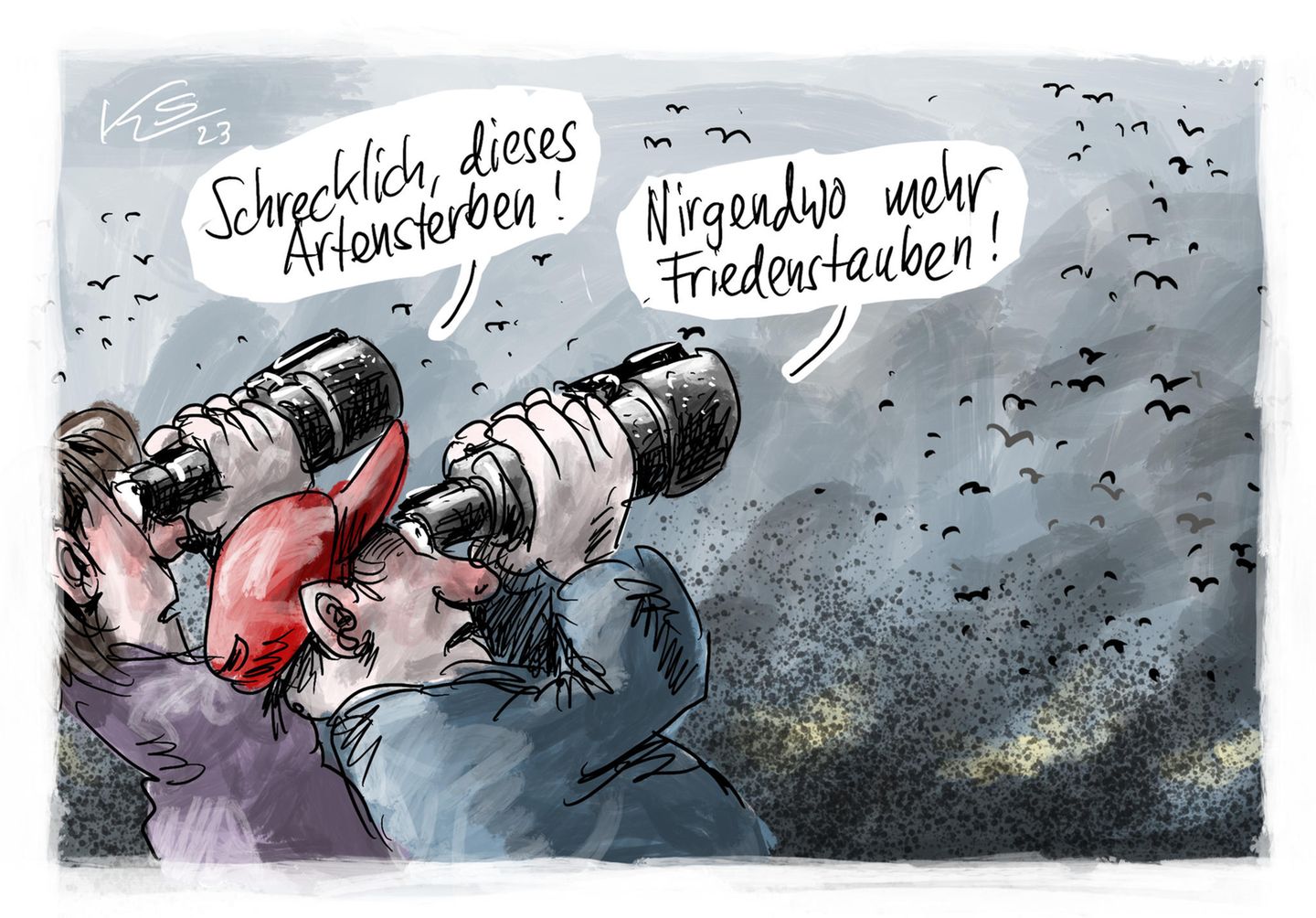 Jahrbuch: Kriege, Krisen und Ampelchaos: Karikaturist Klaus Stuttmann blickt auf 2023 zurück