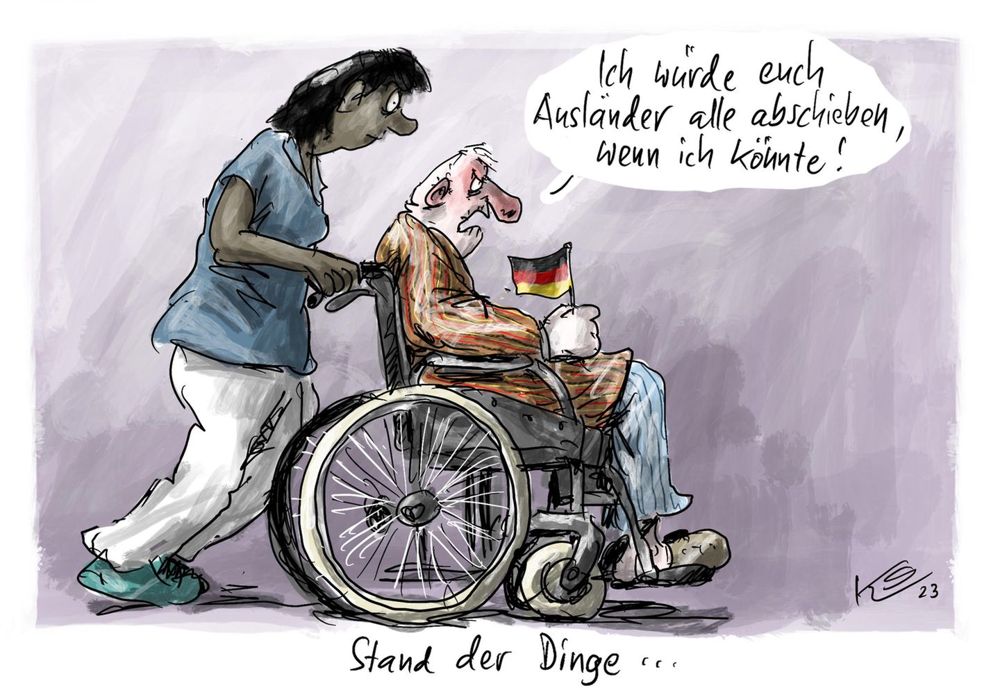 Jahrbuch: Kriege, Krisen und Ampelchaos: Karikaturist Klaus Stuttmann blickt auf 2023 zurück