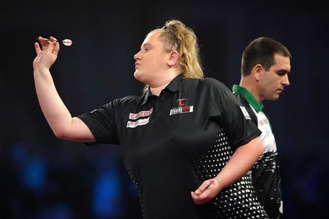 Beau Greaves vor einem Jahr im Alexandra Palace, diesmal fehlt sie