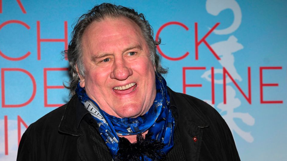 Gérard Depardieu bei der Vorstellung eines Filmes auf der Berlinale im Februar 2023