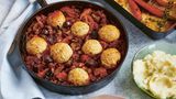 Kastanien-Eintopf mit Salbei-Knödeln