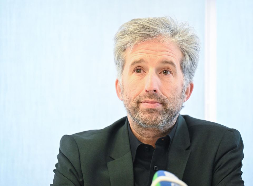 Boris Palmer bei einer Pressekonferenz