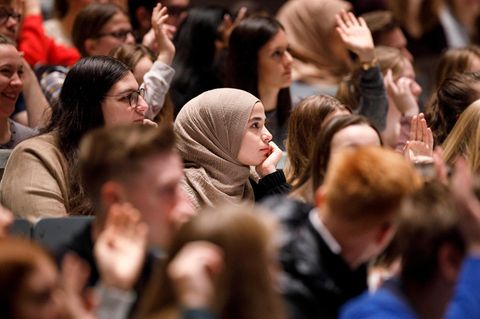 Studierenden an der Universität