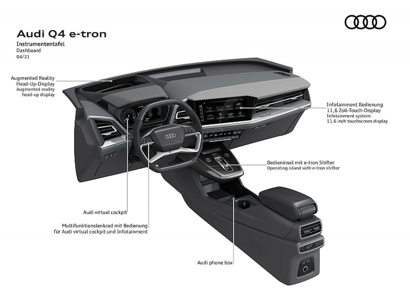 Audi Q4 Etron - VR-Display