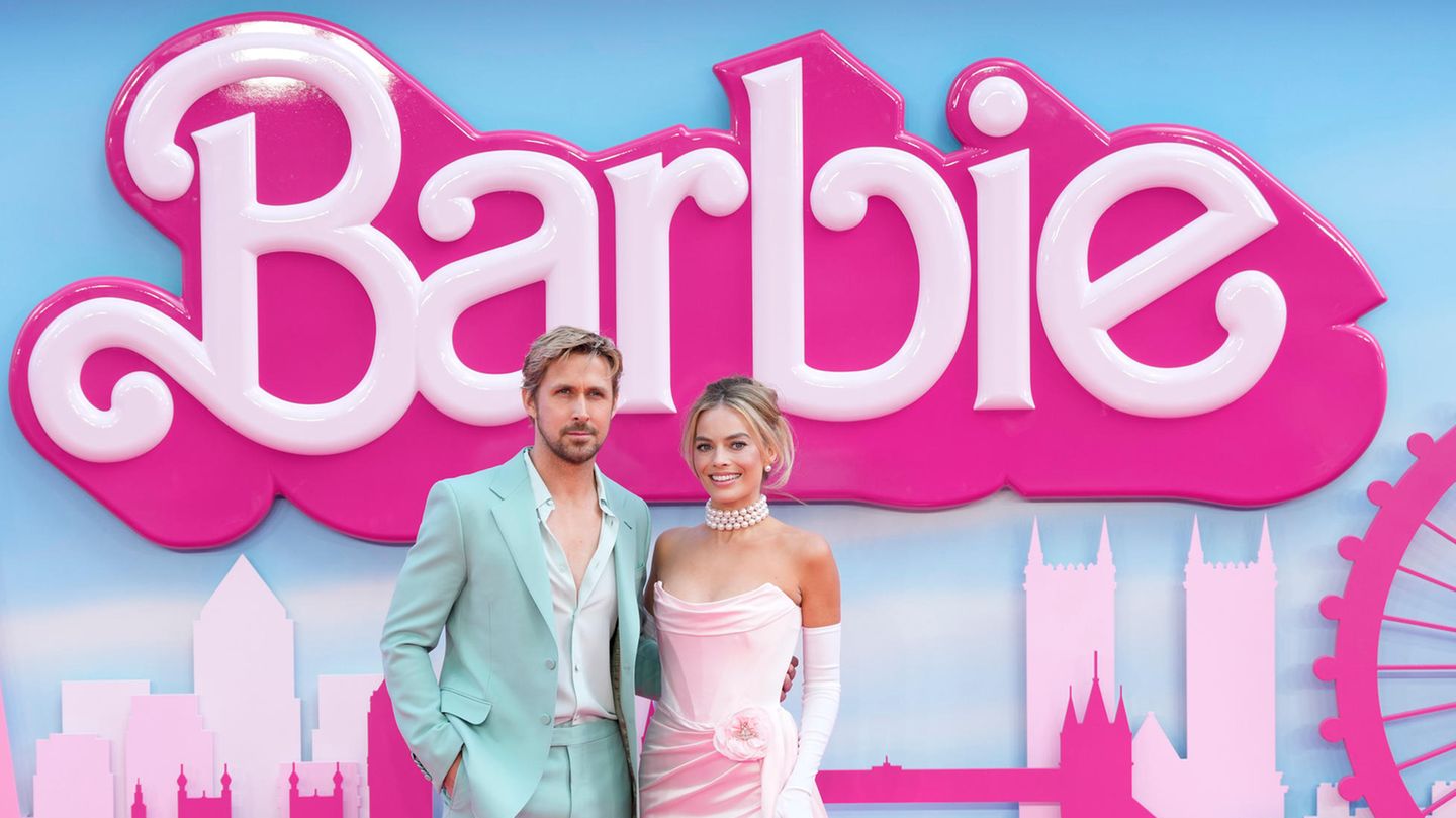 Barbie-Premiere mit Ryan Gosling und Margot Robbie.