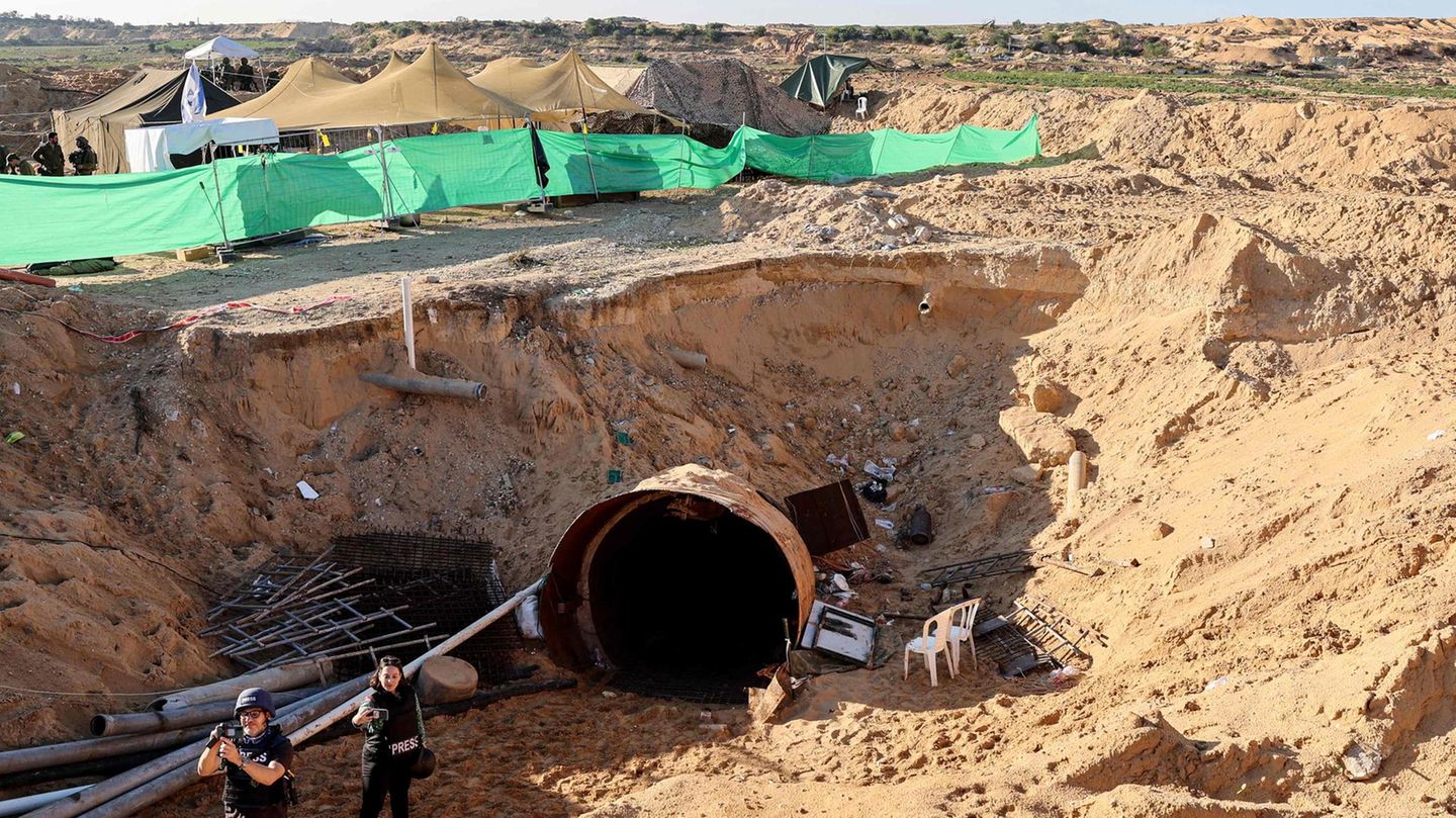 Gaza Tunnel neben Eres-Übergang