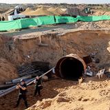 Gaza Tunnel neben Eres-Übergang