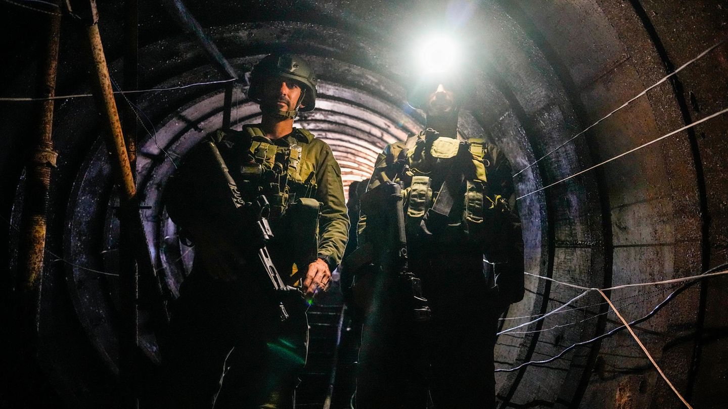 Gaza Tunnel Licht