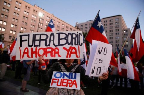 Chile: Demonstranten feiern das Referendum