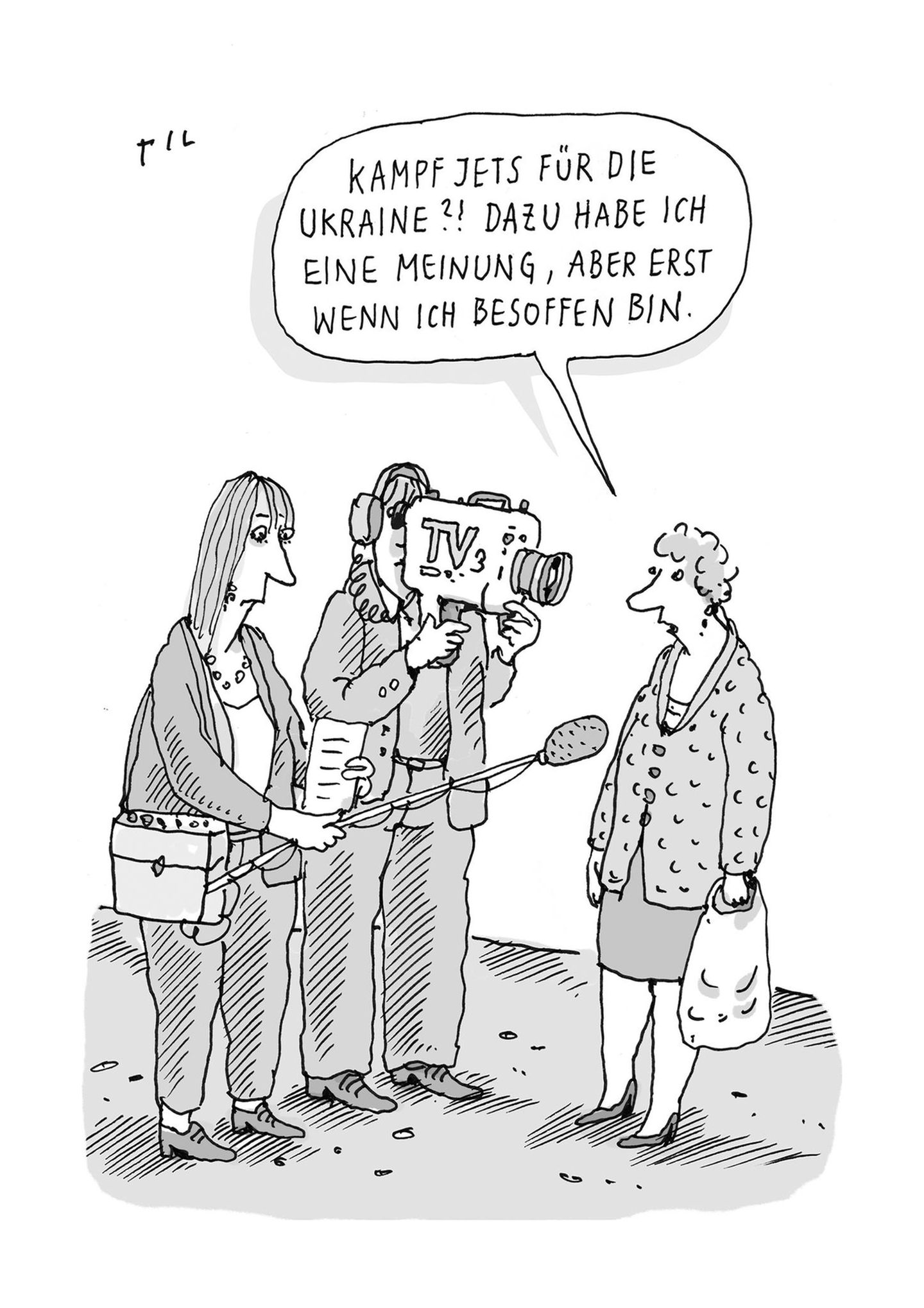 Jahresrückblick: "Welcher Wein passt zu Weltuntergang?": Til Mette lässt 2023 in 25 Cartoons Revue passieren