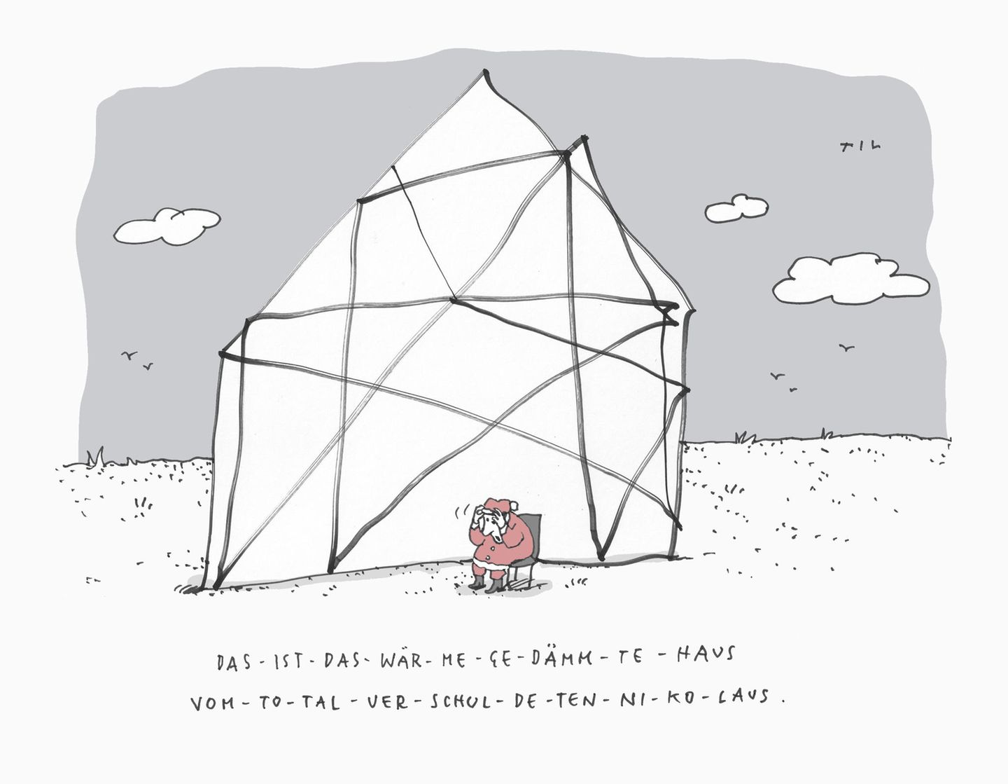 Jahresrückblick: "Welcher Wein passt zu Weltuntergang?": Til Mette lässt 2023 in 25 Cartoons Revue passieren