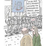 Jahresrückblick: "Welcher Wein passt zu Weltuntergang?": Til Mette lässt 2023 in 25 Cartoons Revue passieren