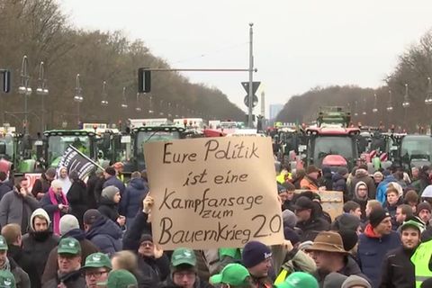 Video: Bauernverband droht nach Ampel-Entscheidung mit Protesten, wie sie das "Land noch nicht erlebt hat"