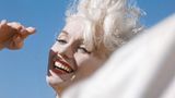 Marilyn Monroe bei Dreharbeiten in der Nähe von San Diego, Kalifornien