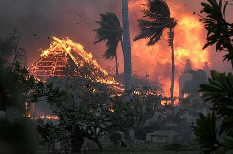 Maui in Flammen. Ein heftiger Waldbrand zerstörte im August zahlreiche Gebäude, mehr als 100 Menschen kamen ums Leben.