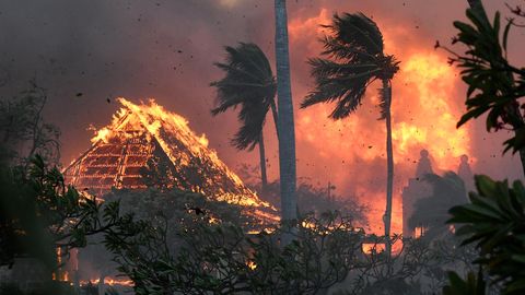Maui in Flammen. Ein heftiger Waldbrand zerstörte im August zahlreiche Gebäude, mehr als 100 Menschen kamen ums Leben.