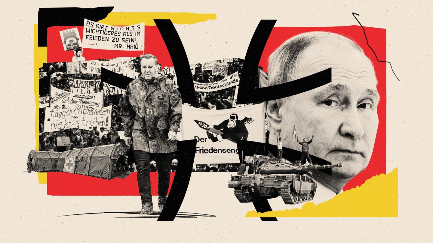 Illu mit Pistorius, Panzer und Putin