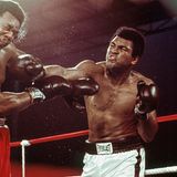 Sieben Runden lang steckt Muhammad Ali nur ein – dann streckt er George Foreman mit einer einzigen Schlag-kombination nieder  Der Kampf vor 60 000 Zuschauern Ende Oktober in Kinshasa, damals Hauptstadt von Zaire (heute Demokratische Republik Kongo), geht als „Rumble in the Jungle“ in die Geschichte des Boxsports ein. Nach seinem Sieg gegen den scheinbar unschlagbaren Foreman ist Ali endgültig zurück. 1967 hatte er seine Titel verloren, nachdem er sich geweigert hatte, seinen Wehrdienst anzutreten und in Vietnam zu kämpfen. Erst 1970 durfte er wieder boxen.
