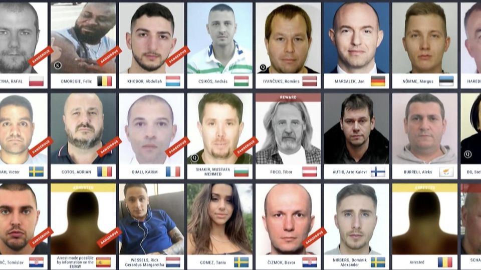 Europols "Most-Wanted-Liste": Das sind Europas meistgesuchte Schwerverbrecher