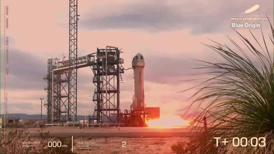 Video: Blue Origin: Erfolgreicher Raketenstart nach Zwangspause