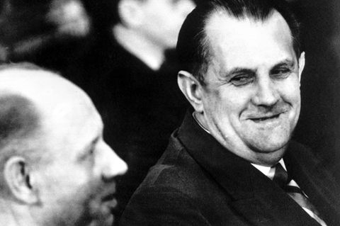Oswald Kaduk im Auschwitz-Prozess