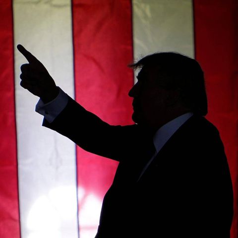 Donald Trump während einer Wahlkampfveranstaltung in Delaware im US-Bundesstaat Ohio
