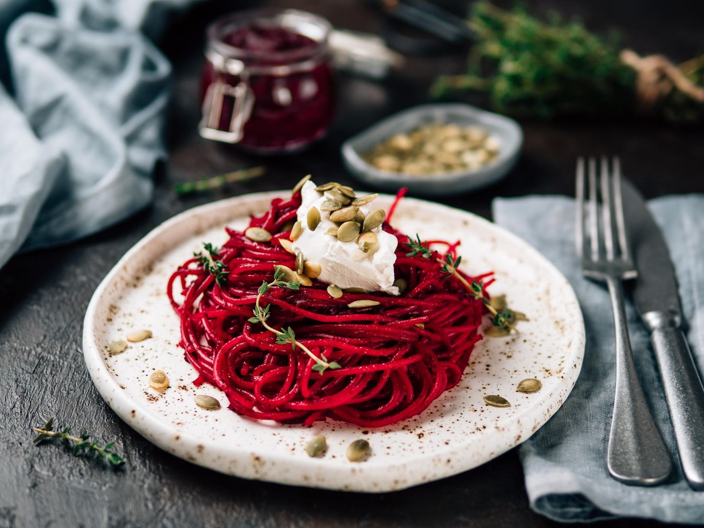 Rotkohl Pasta Rezept