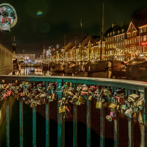 Kopenhagen Nyhavn in der Weihnachtszeit