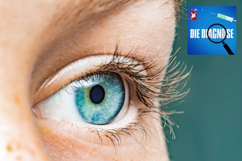 Ein Mann leidet trotz KUnstlinse auf einmal wieder unter Augenproblemen