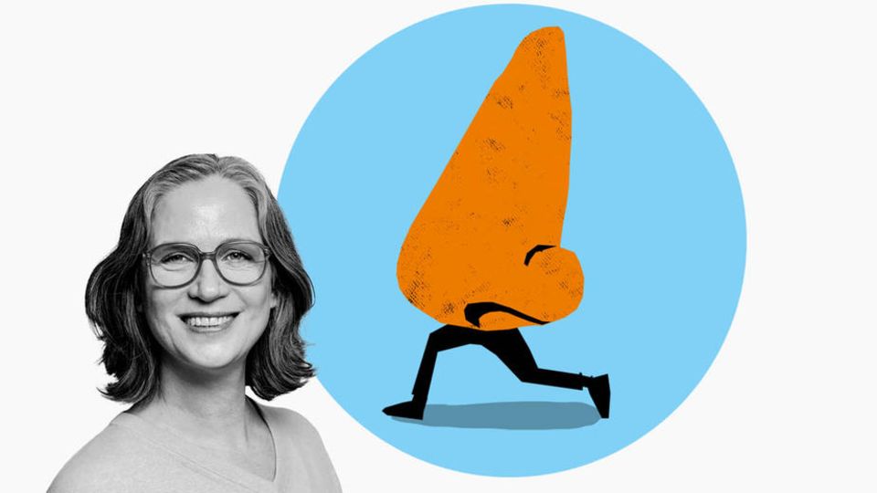 Illustration laufende Nase