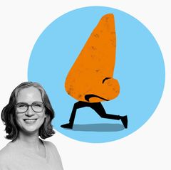 Illustration laufende Nase