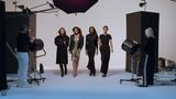Supermodels Evangelista, Crawford, Campbell und Turlington im Studio