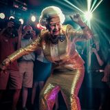 KI-generiertes Bild von der tanzenden Queen