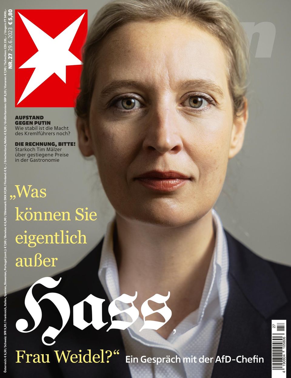 Hinter der Geschichte: stern-Titel mit Alice Weidel stern-Titel mit Alice Weidel