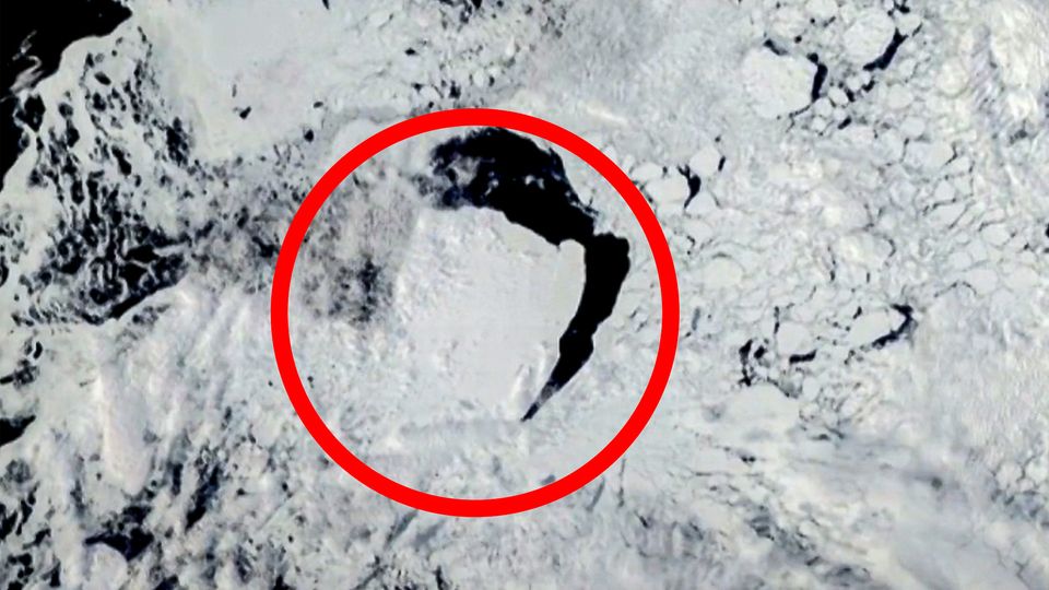 Zeitraffer: Größter Eisberg der Welt driftet 1700 Kilometer Richtung Südatlantik