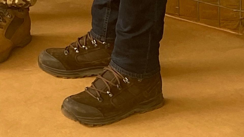 In Mali, it's worth taking a look at your feet: these are the shoes Pistorius wears
