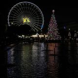 Weihnachtliche Beleuchtung an der französischen Küste