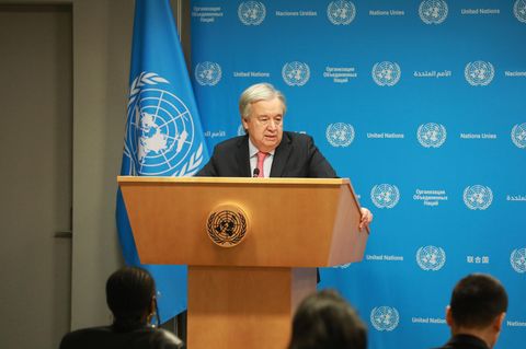 UN-Generalsekretär Antonio Guterres ist skeptisch hinsichtlich der geplanten Resolution