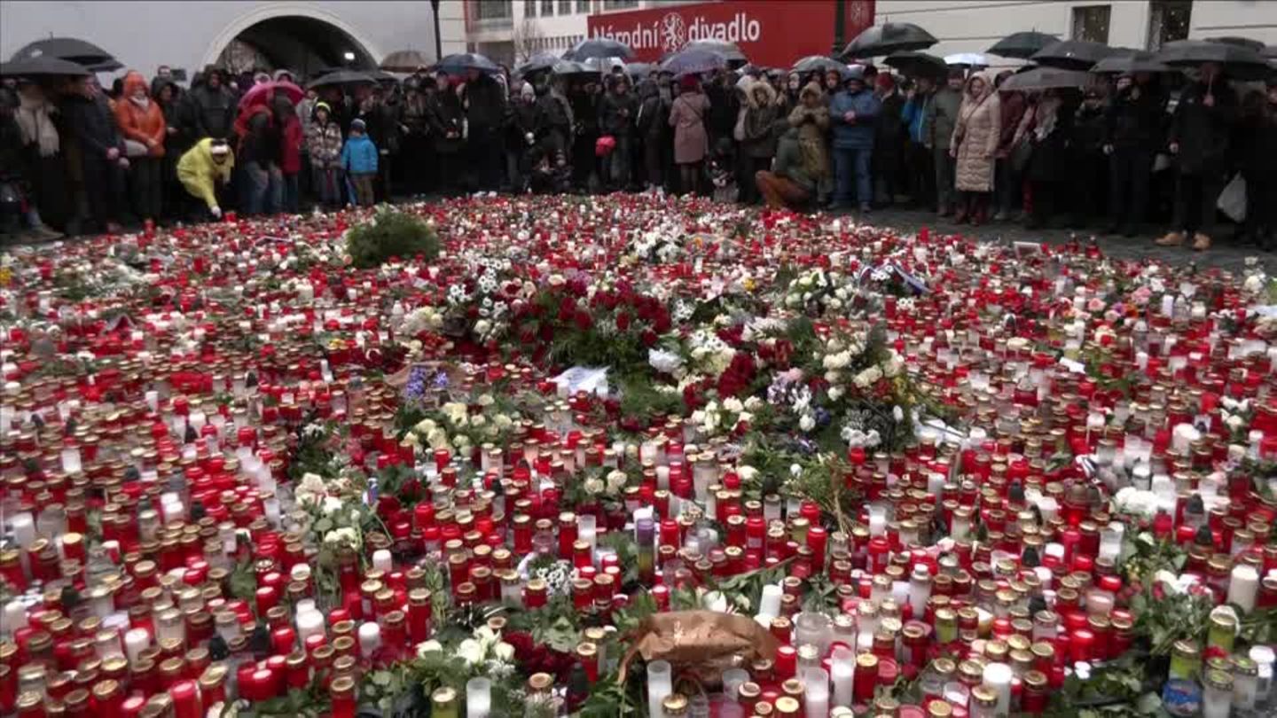 Video: Prag: Staatstrauer Nach Schusswaffenangriff | STERN.de