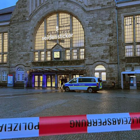 Seit Montagnachmittag ist der Bielefelder Hauptbahnhof abgesperrt.