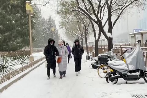 Video: Rekordkältewelle in Peking