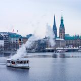 Die Binnenalster in Hamburg
